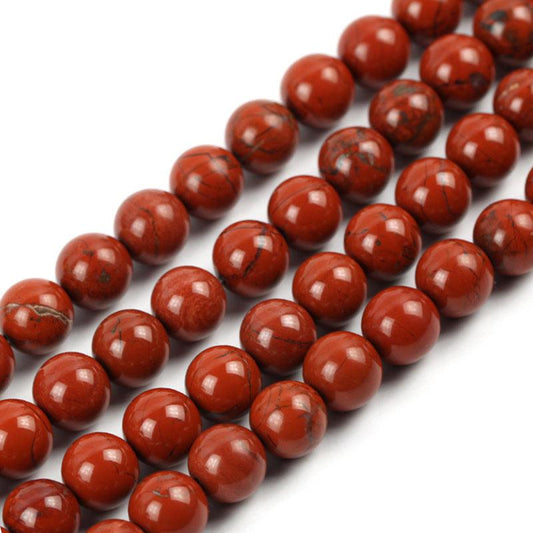 8/10/12mm red jasper beads Wholesale - Free Shipping Over 300USD - Price at $ 10.00 /pc