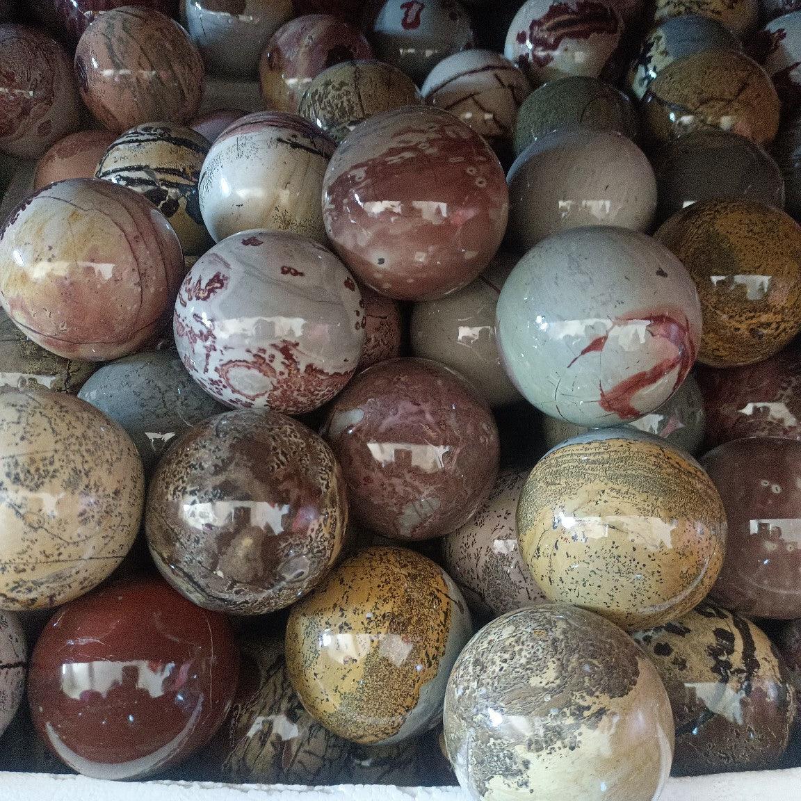 4-7cm Picture Jasper spheres 1kg
