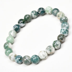 8mm green moss agate bracelets Wholesale - Free Shipping Over 300USD - Price at $ 2.00 /pc