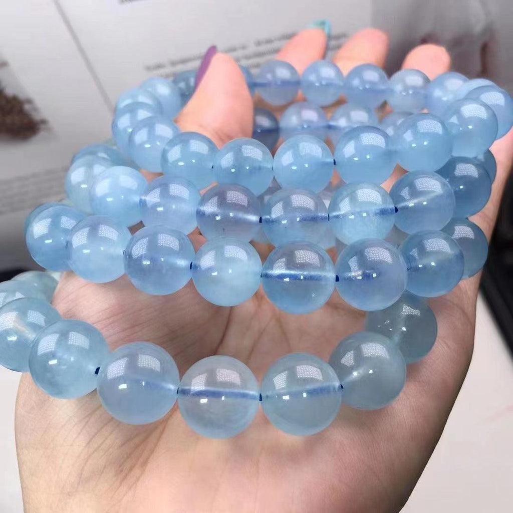 10mm aquamarine bracelet Wholesale - Free Shipping Over 300USD - Price at $ 22.00 /pc