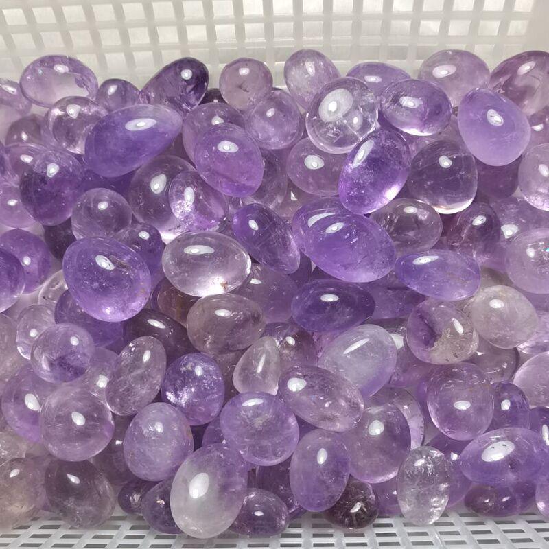 2-3CM amethyst tumbled stone Wholesale - Free Shipping Over 300USD - Price at $ 66.00 /pc