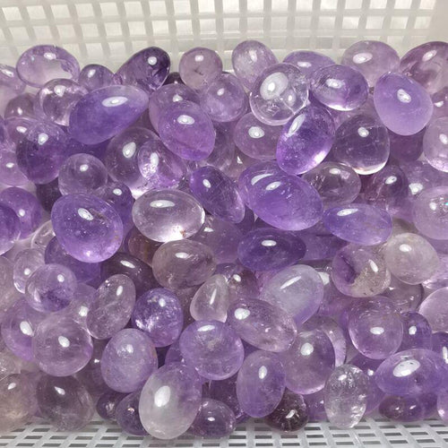 2-3CM amethyst tumbled stone Wholesale - Free Shipping Over 300USD - Price at $ 66.00 /pc