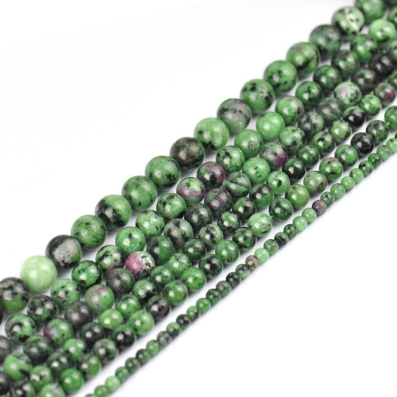 8/10/12mm Ruby zoisite beads Wholesale - Free Shipping Over 300USD - Price at $ 8.00 /pc