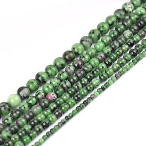 8/10/12mm Ruby zoisite beads Wholesale - Free Shipping Over 300USD - Price at $ 8.00 /pc