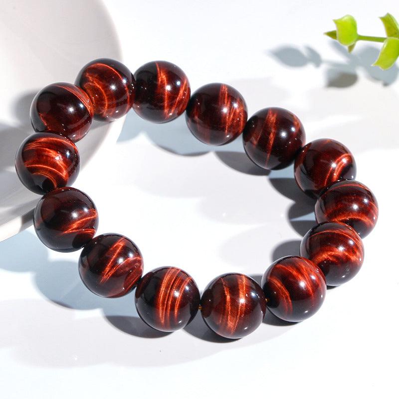 6/8/10/12mm red Tiger Eye Bracelet Wholesale - Free Shipping Over 300USD - Price at $ 8.80 /pc