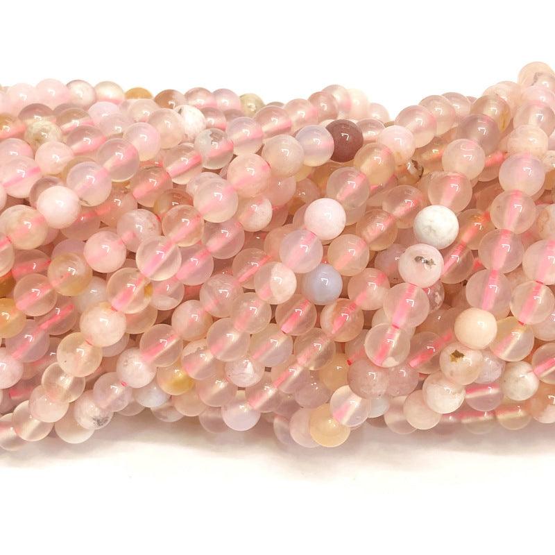 MLD flower agate beads 8MM Wholesale - Free Shipping Over 300USD - Price at $ 3.50 /pc