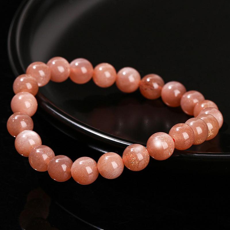 6/8/10MM Sunstone Bracelet Wholesale - Free Shipping Over 300USD - Price at $ 3.60 /pc