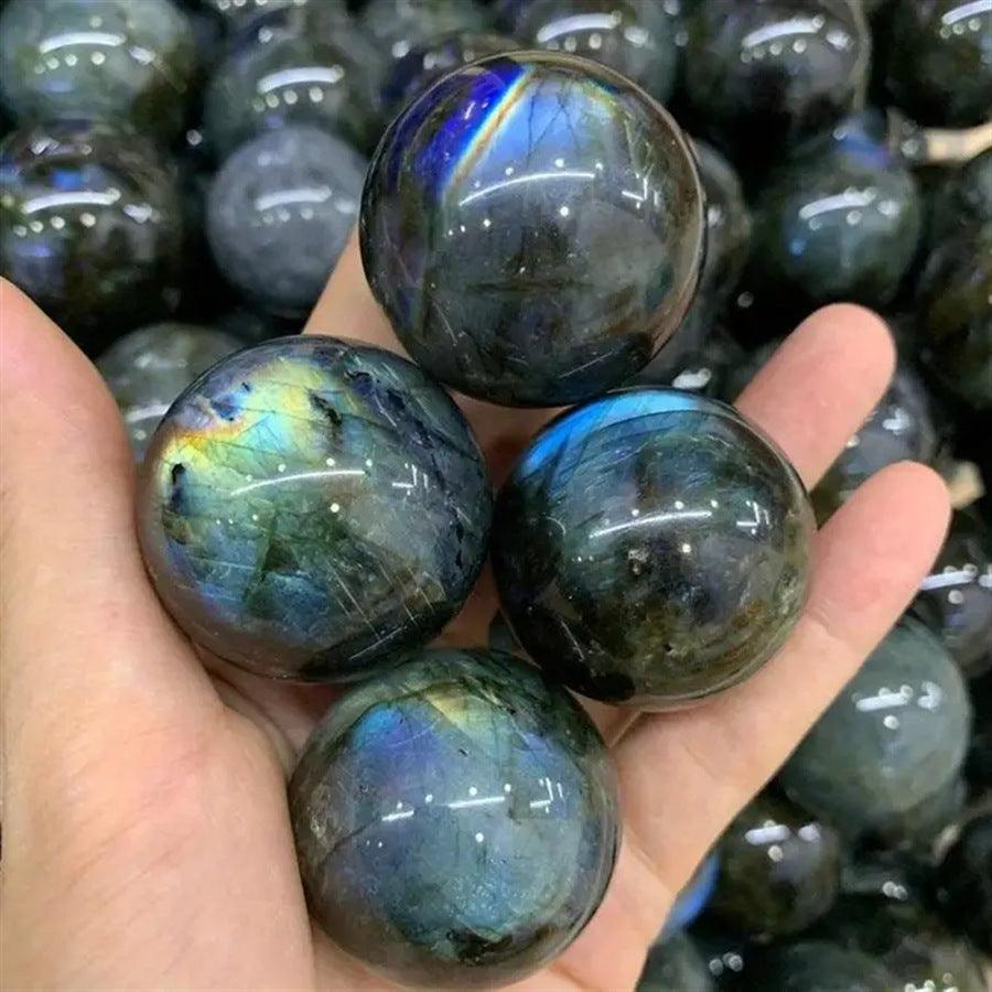 5-8cm Labradorite sphere Wholesale - Free Shipping Over 300USD - Price at $ 39.60 /pc