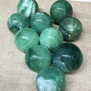 5-7cm Fluorite sphere Wholesale - Free Shipping Over 300USD - Price at $ 33.00 /pc