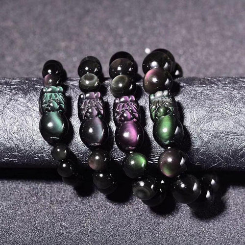 10/12mm Rainbow Obsidian Pixiu bracelet