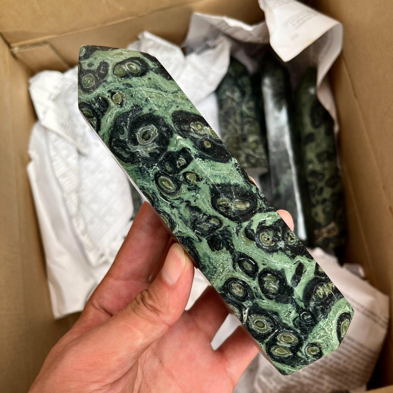 13-18cm Kambaba jasper tower point Wholesale - Free Shipping Over 300USD - Price at $ 25.00 /pc