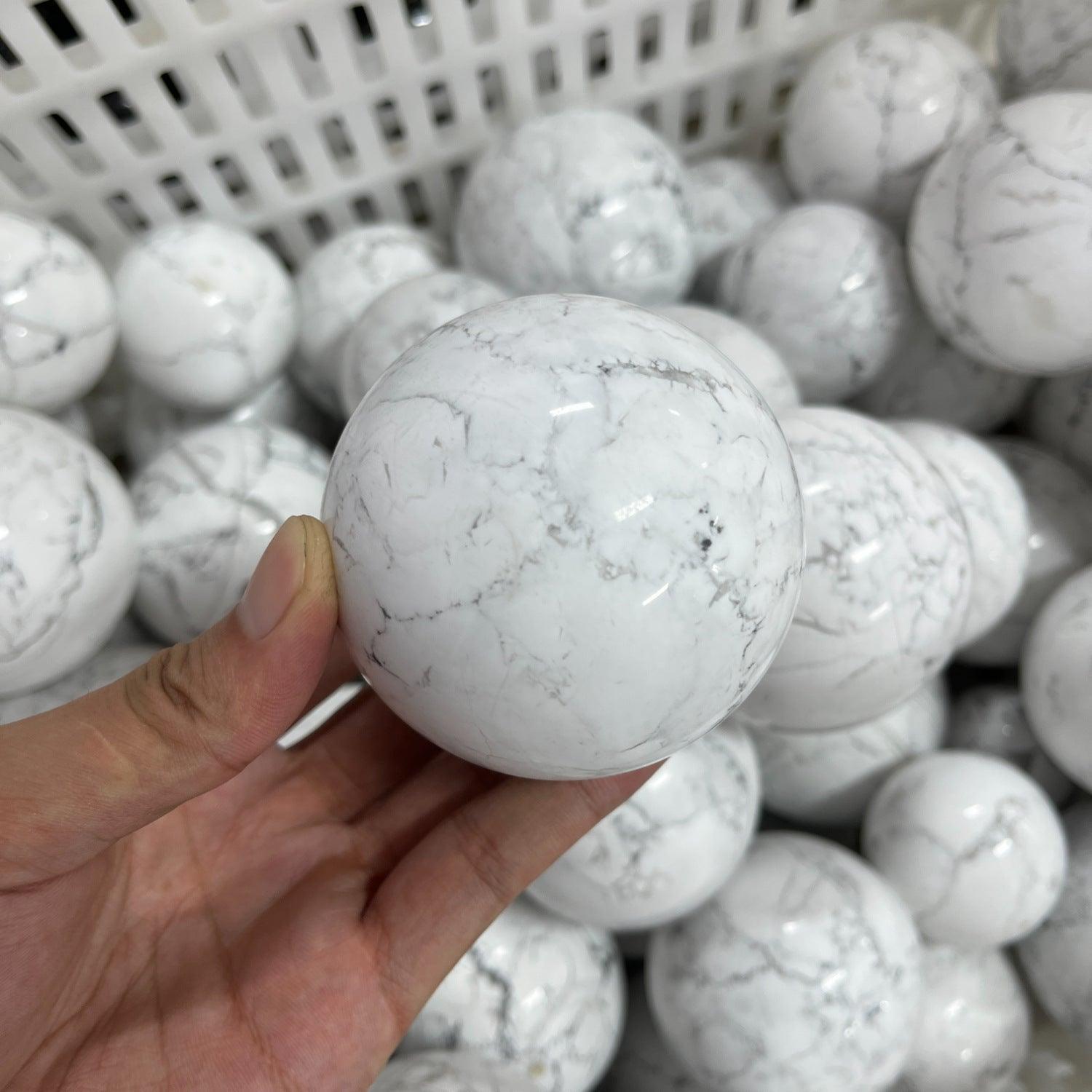5-9cm Howlite sphere Wholesale - Free Shipping Over 300USD - Price at $ 29.00 /pc