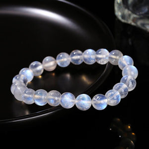 6/8/10MM Peristerite Blue Moonstone Bracelet Wholesale - Free Shipping Over 300USD - Price at $ 3.50 /pc