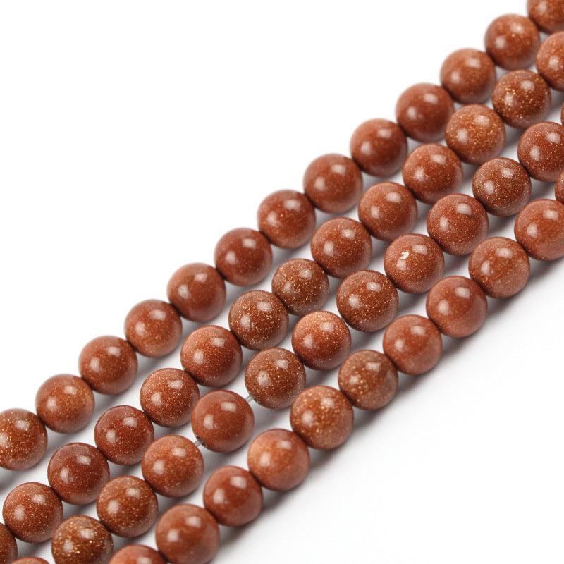 8/10/12mm Blue Gold sandstone Wholesale - Free Shipping Over 300USD - Price at $ 7.50 /pc