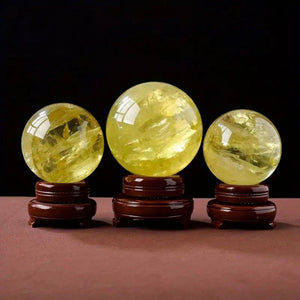 4-8cm Citrine sphere Wholesale - Free Shipping Over 300USD - Price at $ 55.00 /pc