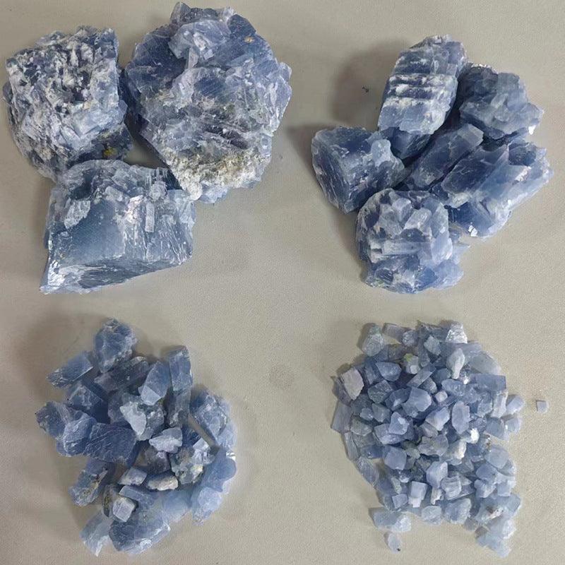 3-5cm blue calcite raw stone Wholesale - Free Shipping Over 300USD - Price at $ 11.00 /pc