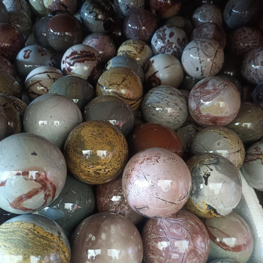 4-7cm Picture Jasper spheres 1kg