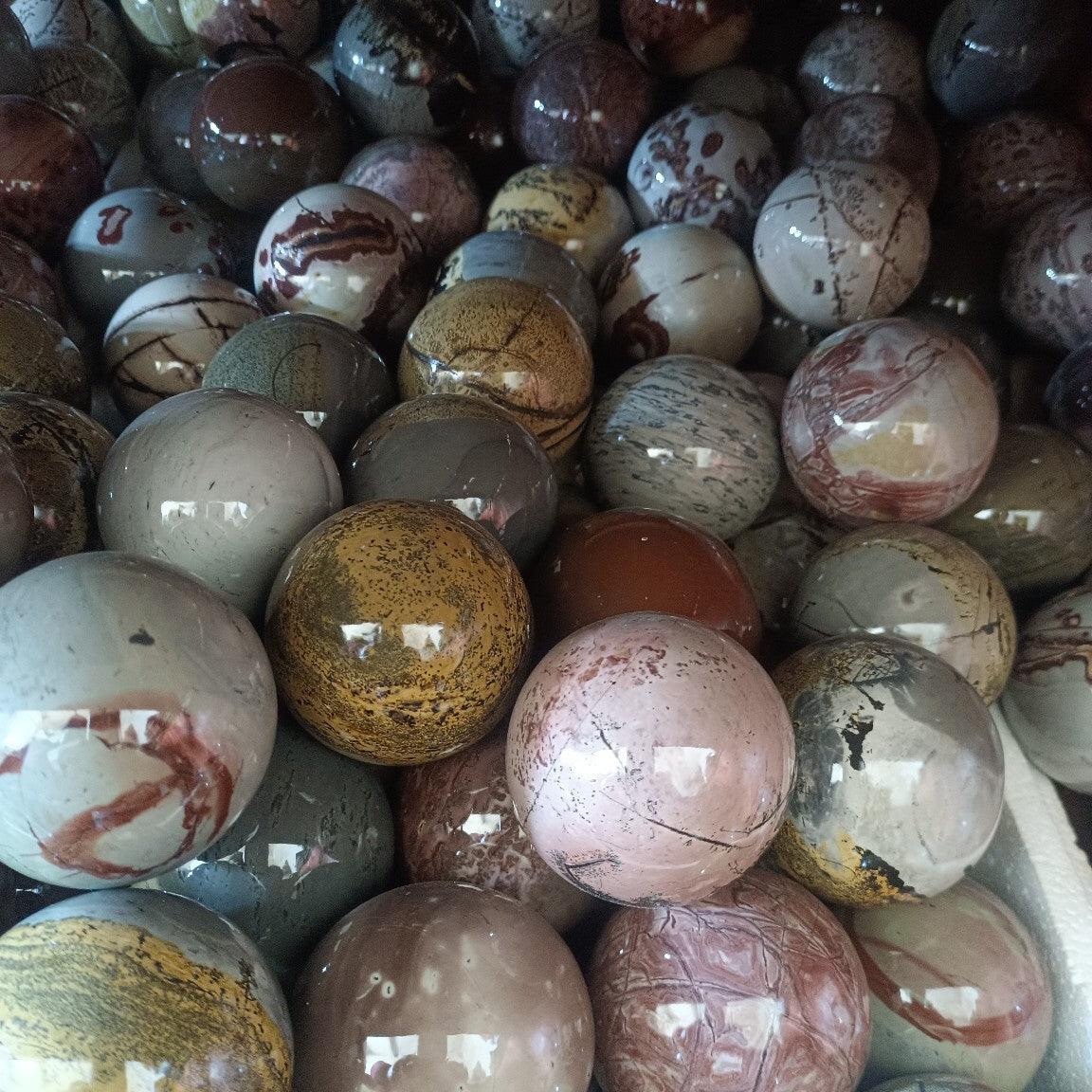 4-7cm Picture Jasper spheres 1kg