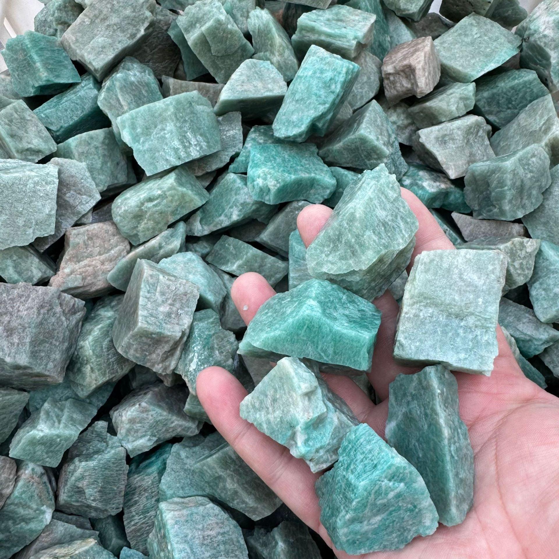 3-5cm amazonite raw stone Wholesale - Free Shipping Over 300USD - Price at $ 8.50 /pc