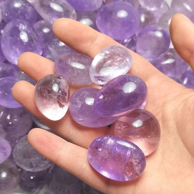 2-3CM amethyst tumbled stone Wholesale - Free Shipping Over 300USD - Price at $ 66.00 /pc
