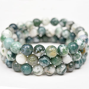 8mm green moss agate bracelets Wholesale - Free Shipping Over 300USD - Price at $ 2.00 /pc