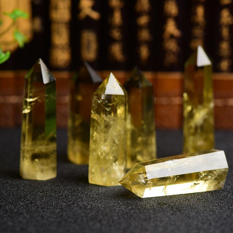 7-9CM Citrine tower point Wholesale - Free Shipping Over 300USD - Price at $ 65.00 /pc