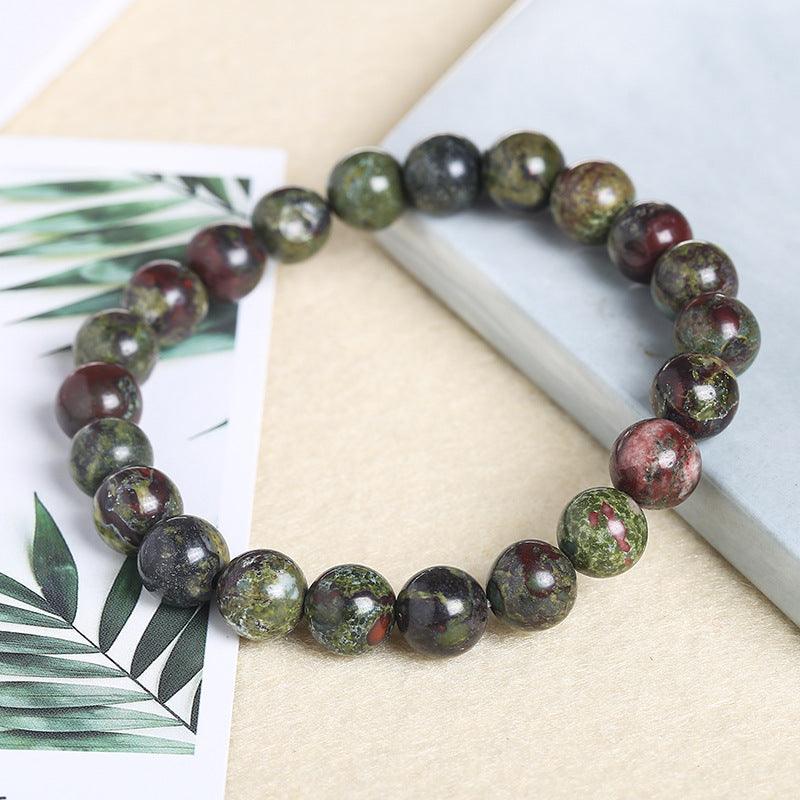 8/10mm Dragons Blood Jasper bracelet Wholesale - Free Shipping Over 300USD - Price at $ 2.00 /pc