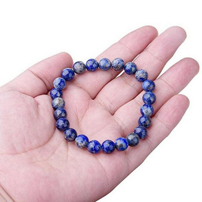 8mm Lapis lazuli Lazurite bracelet Wholesale - Free Shipping Over 300USD - Price at $ 3.90 /pc