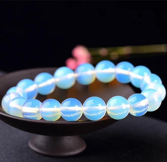 8/10mm Opalite bracelet Wholesale - Free Shipping Over 300USD - Price at $ 1.10 /pc