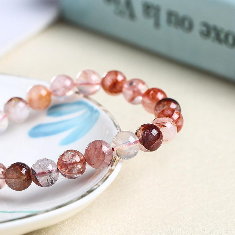 6/8/10/12MM Fire Quartz Bracelet Wholesale - Free Shipping Over 300USD - Price at $ 2.80 /pc
