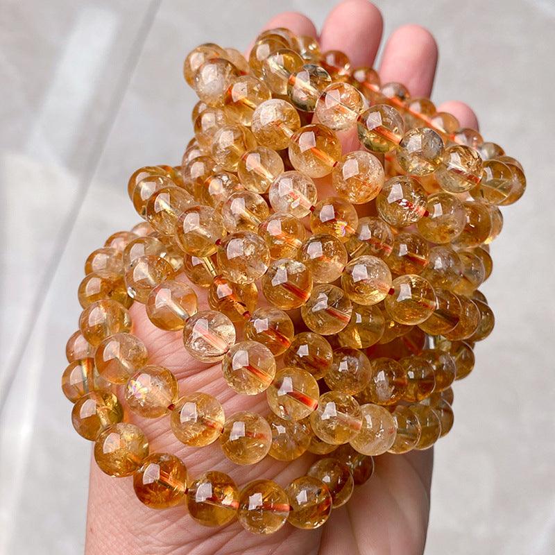 6/8/10MM Dark Citrine Bracelet Wholesale - Free Shipping Over 300USD - Price at $ 2.50 /pc