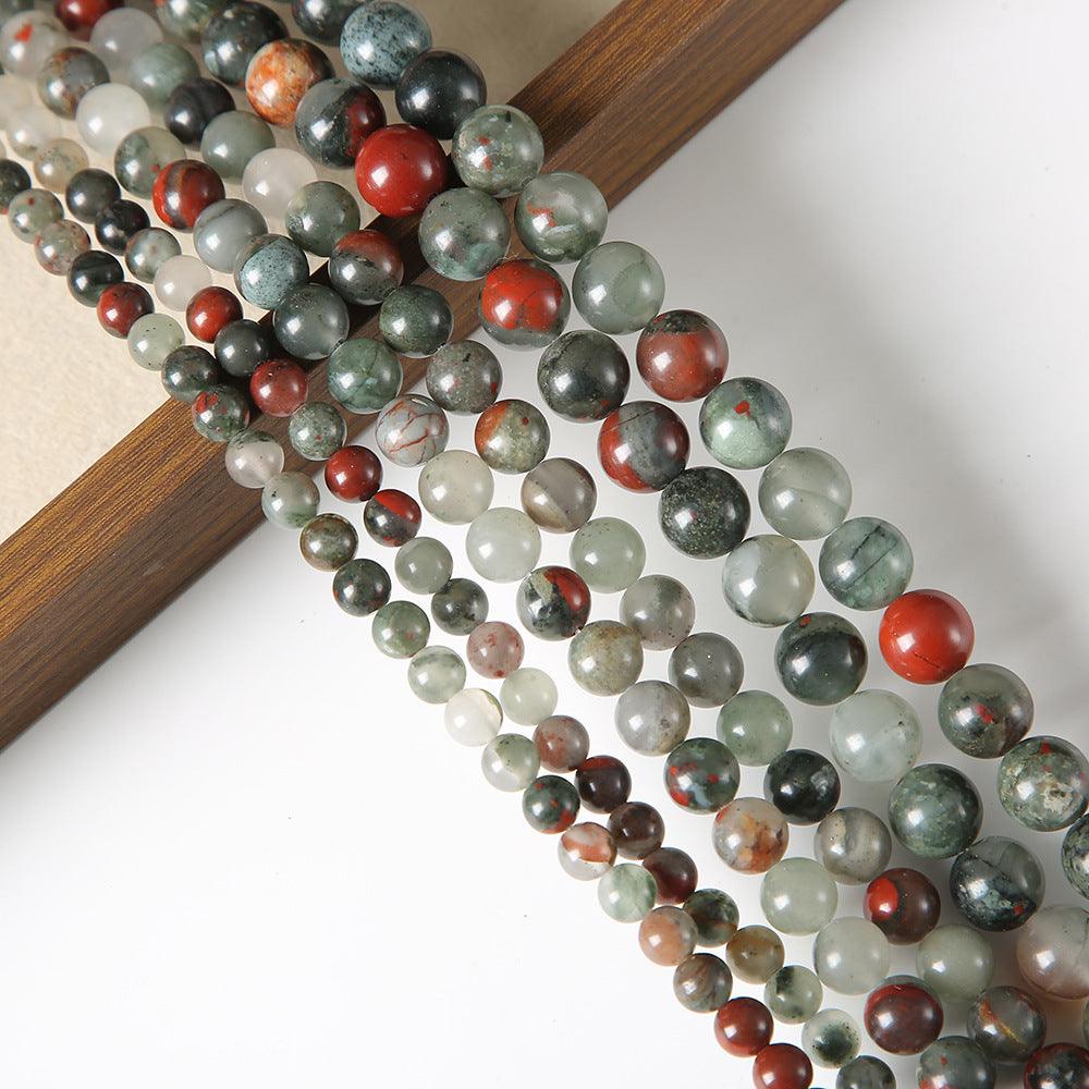 MLD aafrican bloodstone beads