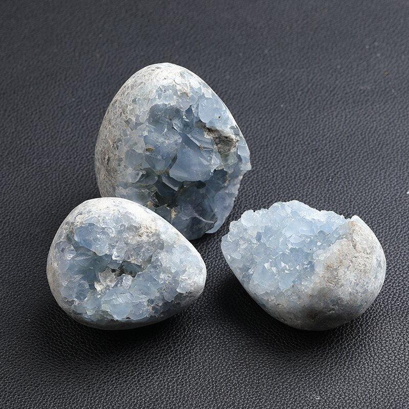 3-5cm blue calcite raw stone Wholesale - Free Shipping Over 300USD - Price at $ 22.00 /pc
