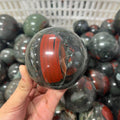 5-7cm african bloodstone sphere Wholesale - Free Shipping Over 300USD - Price at $ 35.00 /pc