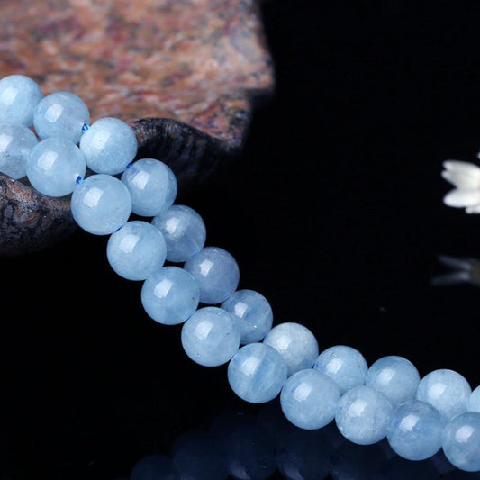 6/8mm Aquamarine beads Wholesale - Free Shipping Over 300USD - Price at $ 56.00 /pc