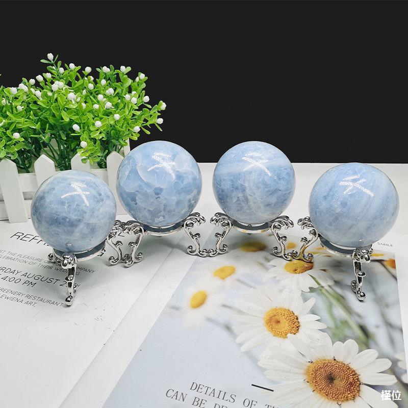 5-7cm blue calcite sphere Wholesale - Free Shipping Over 300USD - Price at $ 33.00 /pc