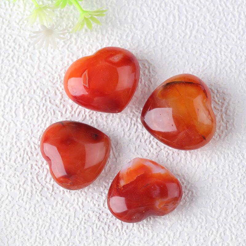 MLD carnelian heart 4-5CM 1piece Wholesale - Free Shipping Over 300USD - Price at $ 3.50 /pc