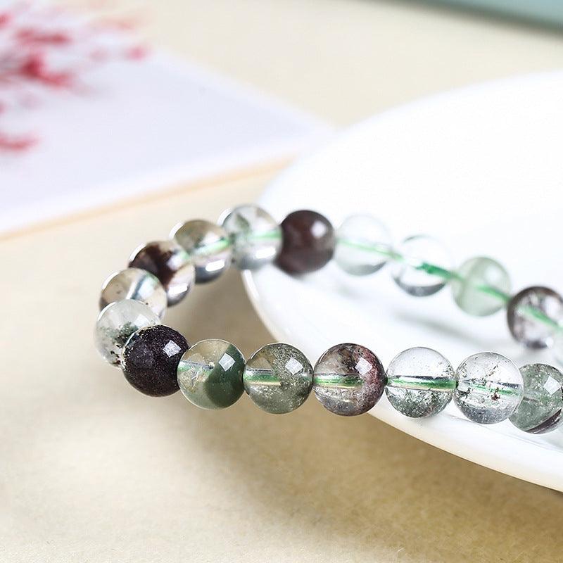 6/8/10mm Green garden quartz bracelet Wholesale - Free Shipping Over 300USD - Price at $ 6.00 /pc