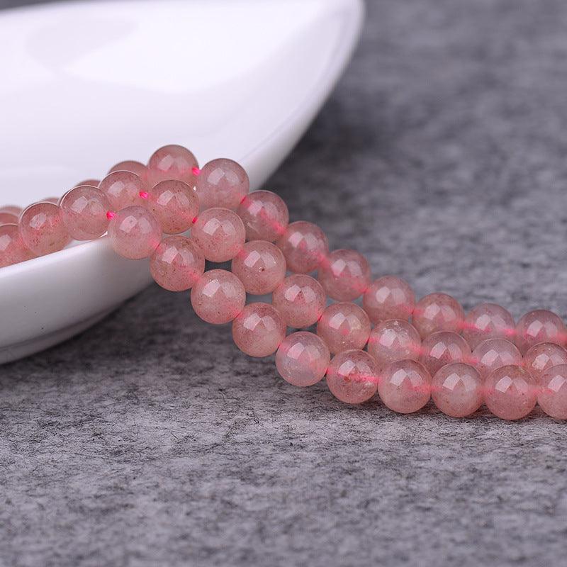 6/8/10mm Strawberry quartz crystal beads Wholesale - Free Shipping Over 300USD - Price at $ 26.00 /pc