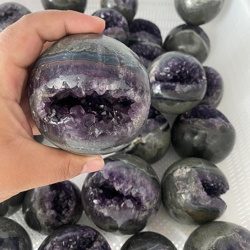 5-7cm amethyst druzy sphere Wholesale - Free Shipping Over 300USD - Price at $ 120.00 /pc