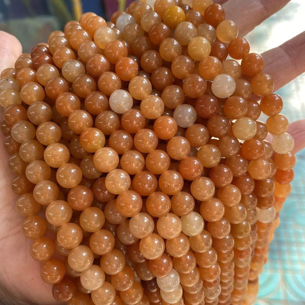 MLD red aventurine beads Wholesale - Free Shipping Over 300USD - Price at $ 2.00 /pc