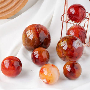 5-7cm carnelian sphere Wholesale - Free Shipping Over 300USD - Price at $ 53.00 /pc