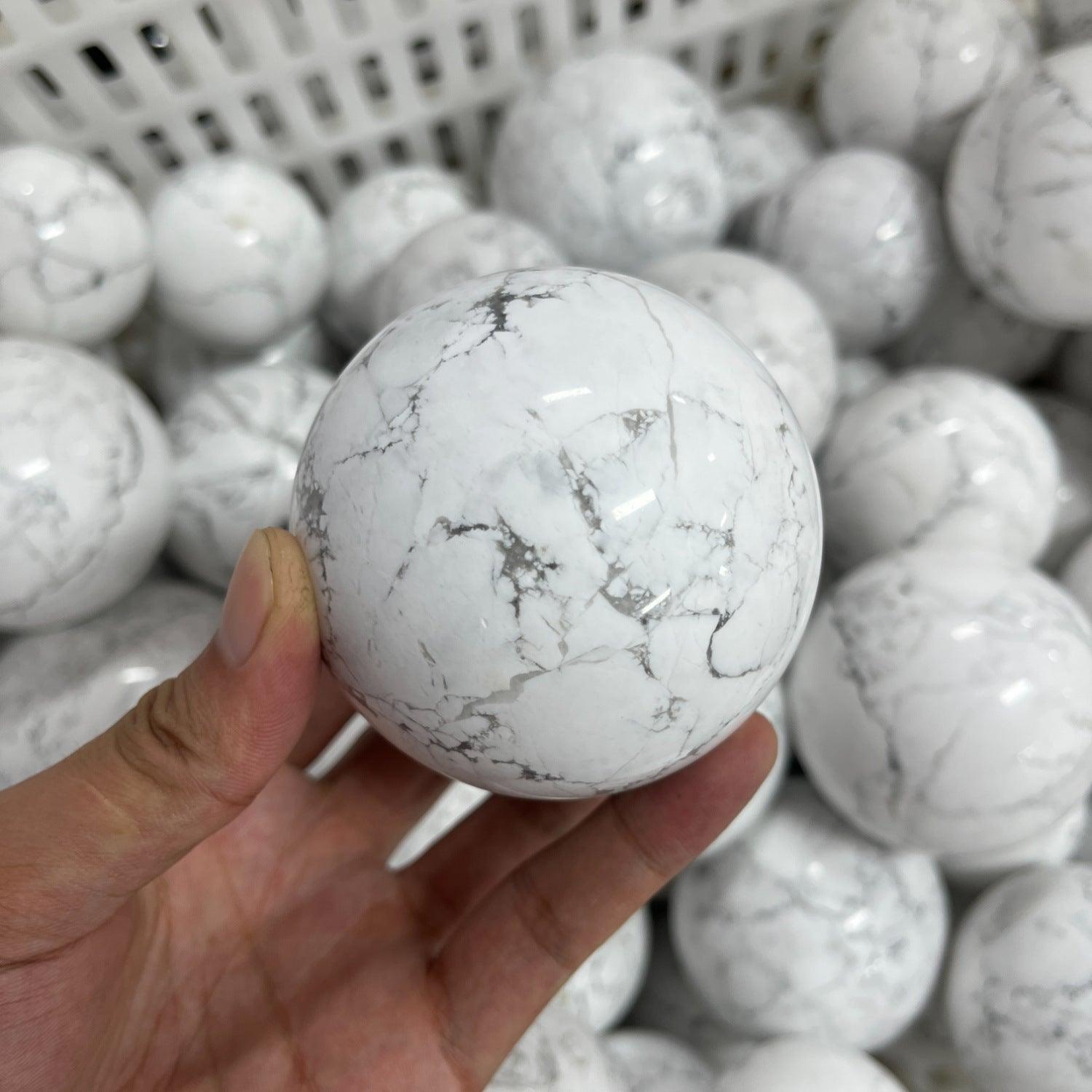 5-9cm Howlite sphere Wholesale - Free Shipping Over 300USD - Price at $ 29.00 /pc