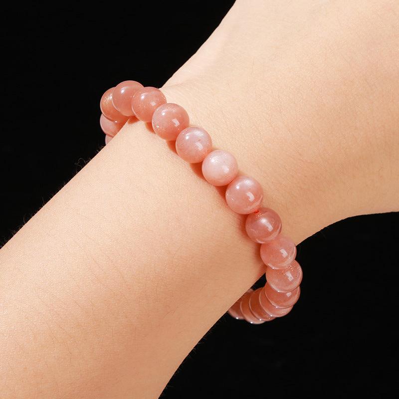 6/8/10MM Sunstone Bracelet Wholesale - Free Shipping Over 300USD - Price at $ 3.60 /pc