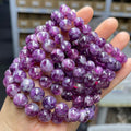 9/11mm Lepidolite bracelet Wholesale - Free Shipping Over 300USD - Price at $ 6.60 /pc