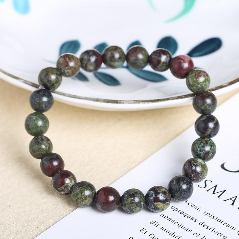 8/10mm Dragons Blood Jasper bracelet Wholesale - Free Shipping Over 300USD - Price at $ 2.00 /pc