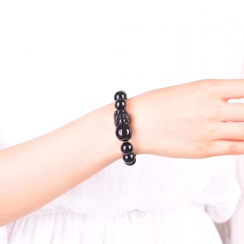 10/12mm Rainbow Obsidian Pixiu bracelet