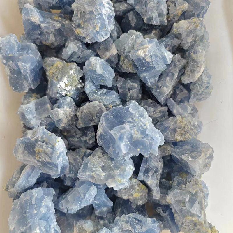 3-5cm blue calcite raw stone Wholesale - Free Shipping Over 300USD - Price at $ 11.00 /pc