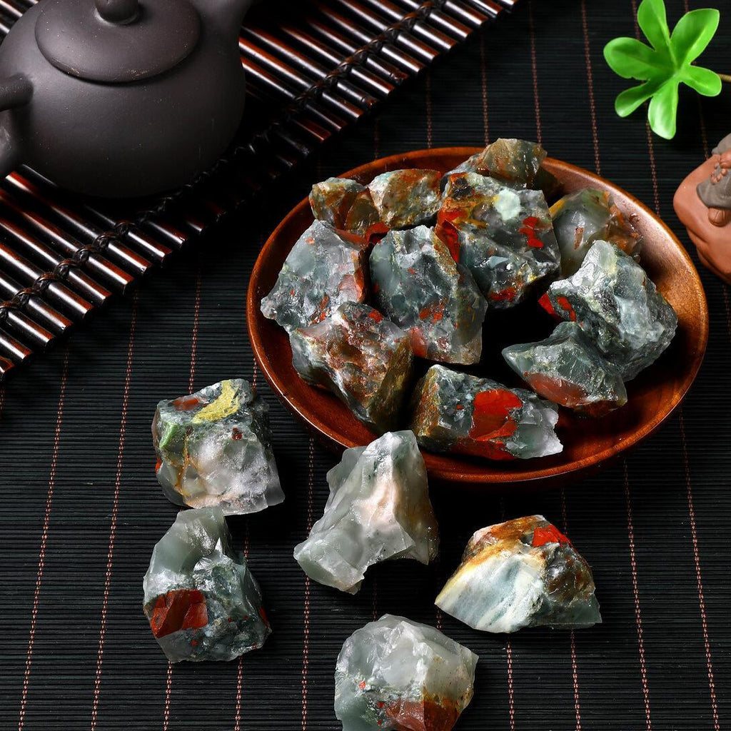 3-5cm african bloodstone raw stone Wholesale - Free Shipping Over 300USD - Price at $ 4.80 /pc