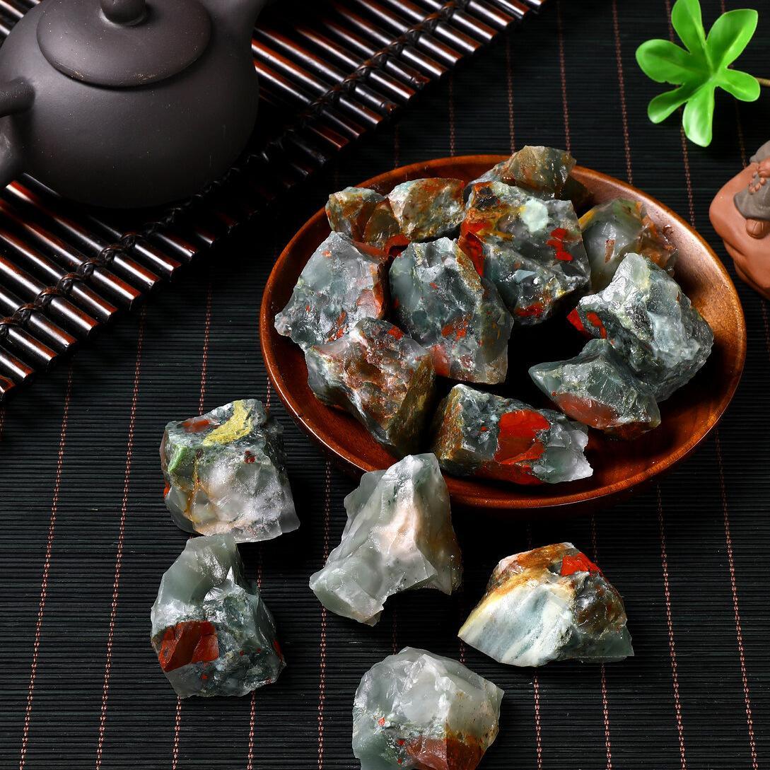 3-5cm african bloodstone raw stone Wholesale - Free Shipping Over 300USD - Price at $ 4.80 /pc